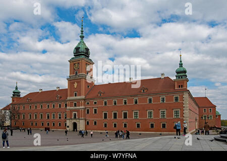 Il castello reale nella Città Vecchia di Varsavia Foto Stock
