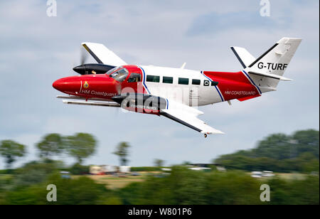 I guardacoste Reims Cessna F406 nella partecipazione al RIAT 2019 Foto Stock