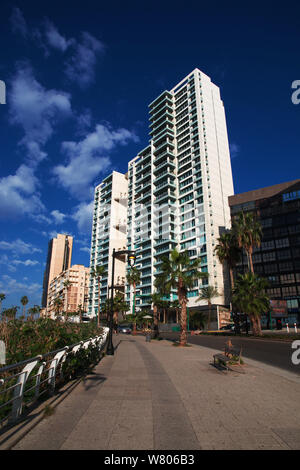 Beirut, Libano - 30 dic 2017. Il lungomare di Beirut, Libano Foto Stock