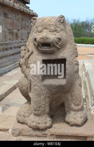 Mahabalipuram tempio complesso Foto Stock