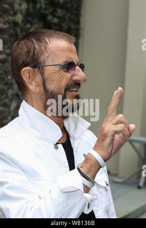 Ringo Starr undicesima edizione di pace e di amore celebrazione di compleanno a Capitol Records in Hollywood, la California il 7 luglio 2019 con: Ringo Starr dove: Los Angeles, California, Stati Uniti quando: 07 lug 2019 Credit: Sheri Determan/WENN.com Foto Stock