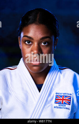 Team GB di Nekoda Smythe-Davis durante il Judo Campionati del Mondo team annuncio e media day all'BJA Centro di Eccellenza, Walsall. Foto Stock