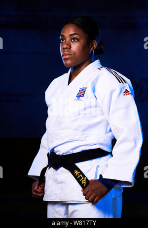 Team GB di Nekoda Smythe-Davis durante il Judo Campionati del Mondo team annuncio e media day all'BJA Centro di Eccellenza, Walsall. Foto Stock