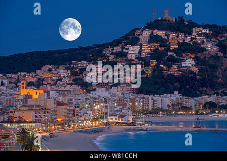 SABADELL SPIAGGIA CITTÀ VECCHIA Blanes Costa Brava Girona Catalogna SPAGNA Foto Stock