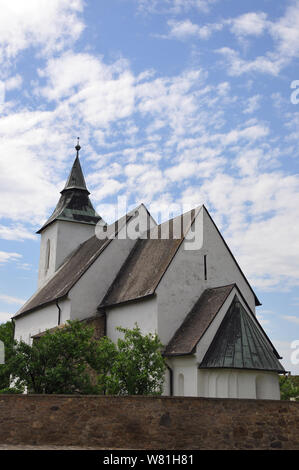 13 ° secolo Chiesa riformata, Vizsoly, Borsod-Abaúj-Zemplén, Ungheria, Magyarország, Europa Foto Stock