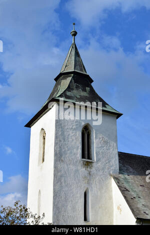 13 ° secolo Chiesa riformata, Vizsoly, Borsod-Abaúj-Zemplén, Ungheria, Magyarország, Europa Foto Stock