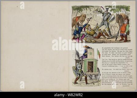 De wonderbare avonturen van ridder Don Quichot van Mancha - Foto Stock