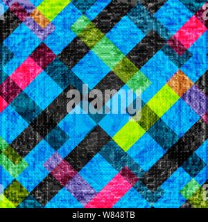 Poligoni colorati su sfondo blu. astratta sfondo geometrico. illustrazione vettoriale Illustrazione Vettoriale