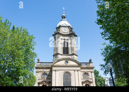 La Cattedrale di Birmingham, la piazza della cattedrale, Colmore Row, Birmingham, West Midlands, England, Regno Unito Foto Stock