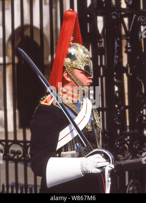 Royal Horse Guard, Horse Guards Parade, Whitehall, City Of Westminster, Greater London, Inghilterra, Regno Unito Foto Stock