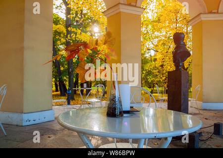 San Pietroburgo, Russia - 3 ottobre 2016. Interno del Padiglione Rossi in The Mikhailovsky Garden - un piccolo padiglione costruito in stile impero di Carlo Rossi in Foto Stock