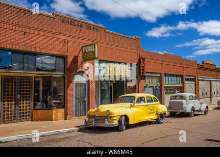 Historic Erie Street a Lowell, ora parte di Bisbee, Arizona Foto Stock