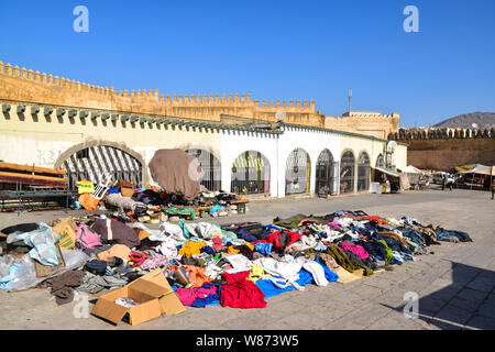 Mercato di RAG, la Medina di Fez, Marocco, Africa del Nord Foto Stock