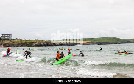 Garrettstown, Cork, Irlanda. 08 Ago, 2019. Ai giovani di imparare a navigare in Garrettstown, Co. Cork, Irlanda. -Credito; Credito: David Creedon/Alamy Live News Foto Stock
