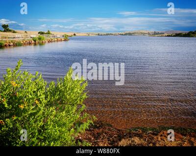 Refreeshing vista sul lago di Elmer Thomas, Comanche County, Oklahoma Foto Stock