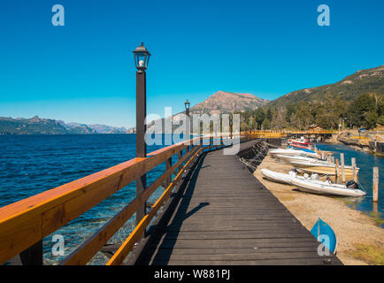 Lago Traful situato in Patagonia, luogo incantato, Argentina Foto Stock