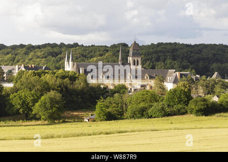 Fontevraud Abbaye nella Valle della Loira, in Francia. Foto Stock