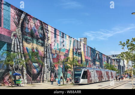 Etnicità, MURALE DI RIO DE JANEIRO Foto Stock