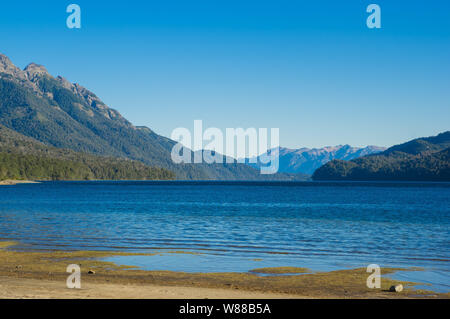 Lago Traful situato in Patagonia, luogo incantato, Argentina Foto Stock