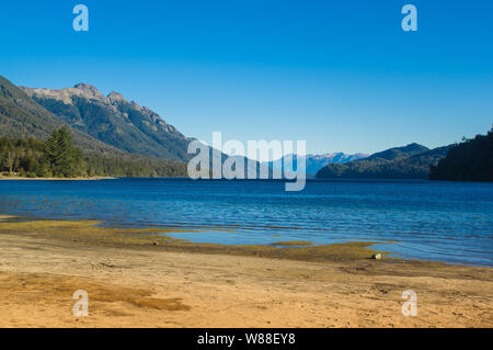 Lago Traful situato in Patagonia, luogo incantato, Argentina Foto Stock