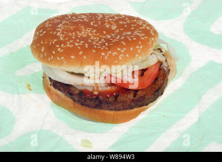 Impossibile Whopper da Burger King un vegetariano impianto basato cibi alternativi burger rilasciato attraverso gli Stati Uniti su agosto 08, 2019 Foto Stock