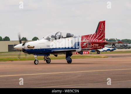 Qinetiq Pilatus PC21 presso il Royal International Air Tattoo 2019 Foto Stock