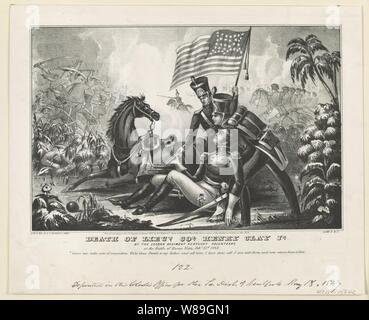 La morte di Lieut. Col. Henry Clay Jr. Foto Stock