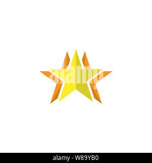 Icona a forma di stella. Elemento di logo illustrazione.stella simbolo design. Collezione colorata. star concetto. Può essere utilizzato nel web e mobile Illustrazione Vettoriale