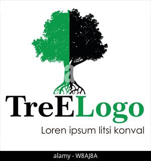Logo vettoriale Tree, EPS 10 Illustrazione Vettoriale