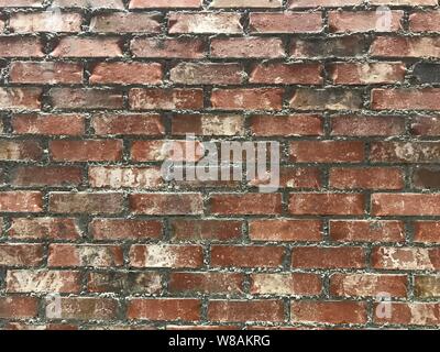 Muro di mattoni Grunge sporco Foto di pattern Foto Stock