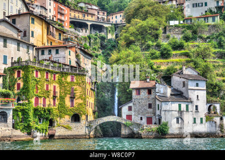 Nesso, Lago di Como, Lombardia, Italia, Europa Foto Stock