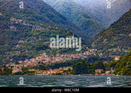 Sala Comacina, Lago di Como, Lombardia, Italia, Europa Foto Stock