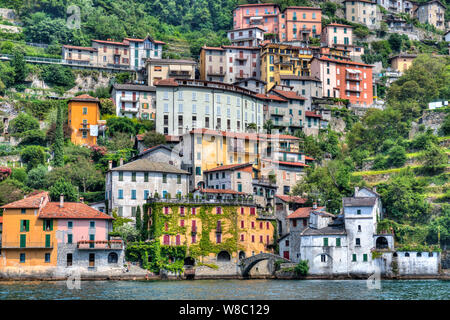 Nesso, Lago di Como, Lombardia, Italia, Europa Foto Stock