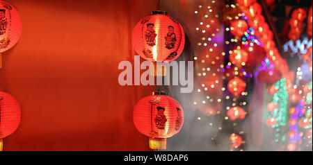 Anno Nuovo Cinese lanterne in Chinatown Foto Stock