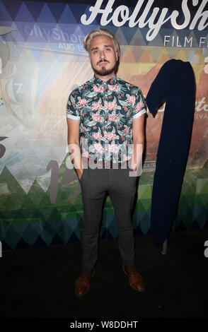 Hollywood, CA. 8 Ago, 2019. Russo Schelling, alla quindicesima Oscar qualifica HollyShorts Film Festival - apertura notturna al Gala cinese TCL 6 teatri in Hollywood, la California il 8 agosto 2019. Credito: Faye Sadou/media/punzone Alamy Live News Foto Stock