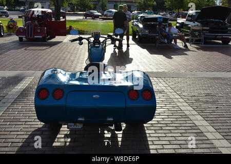 Queste immagini di una Harley Davidson Trike sono state prese al Cruisin' Winter Haven, Florida auto mensile mostra durante il mese di maggio del 2019. Foto Stock