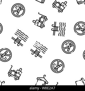 Hostel Seamless vettore di pattern Illustrazione Vettoriale