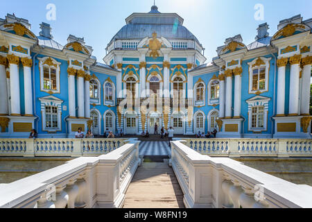 L'Eremo Pavilion nel Palazzo di Caterina a Pushkin, San Pietroburgo, Russia il 22 Luglio 2019 Foto Stock