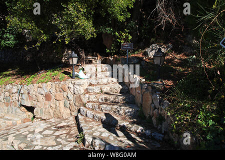 La Grotta della Vergine Maria in Libano Foto Stock