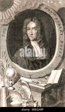 ROBERT Boyle (1627-1691) farmacia anglo-irlandese e inventore Foto Stock