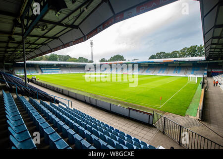 Doetinchem, Nederland. 09Aug, 2019. DOETINCHEM, 09-08-2019, stadio De Vijverberg, stagione 2019/2020, olandese Keuken Kampioen Divisie, vista interna di stadium De Vijverberg Credito: Pro scatti/Alamy Live News Foto Stock