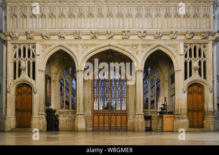 La cappella a Magdalen College, parte dell'Università di Oxford Foto Stock