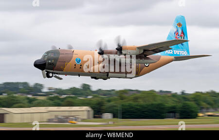 Guts compagnia aerea 345 Royal Jordanian C-130H Hercules del terzo squadrone di trasporto a RIAT 2019 Foto Stock