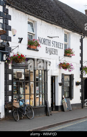 Norths Bakery in north street nella antica Anglo città sassone di Winchcombe, Cotswolds, Gloucestershire, Inghilterra Foto Stock