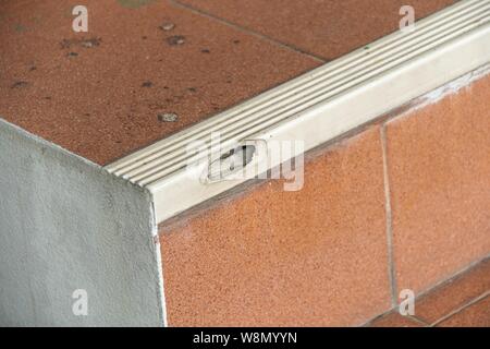 Rotture di fasi di plastica il coperchio Foto Stock