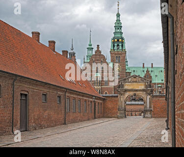 Castello Frederiksborg in Hillerod, Nord Zelanda, Danimarca Foto Stock