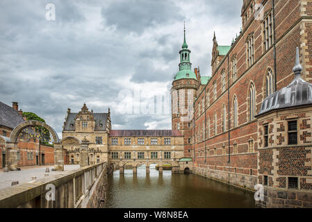 Castello Frederiksborg in Hillerod, Nord Zelanda, Danimarca Foto Stock