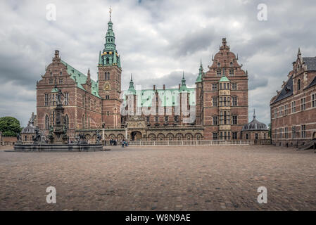 Castello Frederiksborg in Hillerod, Nord Zelanda, Danimarca Foto Stock