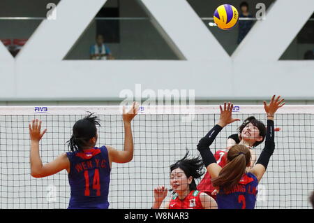 Fukaya grande tartaruga, Saitama, Giappone. 10 Ago, 2019. Yuki Ishii (JPN), 10 agosto 2019 - Pallavolo : internazionale amichevole tra Giappone 3-0 Taipei cinese a Fukaya grande tartaruga, Saitama, Giappone. Credito: Sho Tamura AFLO/sport/Alamy Live News Foto Stock