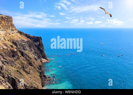 Mar Nero scenario da Cape Fiolent in Crimea, Ucraina. Foto Stock